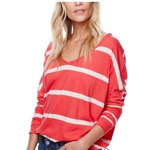 We The Free Upstate Stripe T-Shirt, Size Small